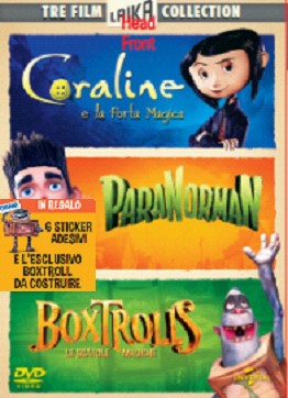 vendita DVD, Blu-Ray, 4K e UHD: Laika Collection - Coraline e  la Porta Magica + ParaNorman + Boxtrolls - Le scatole magiche (3 DVD)