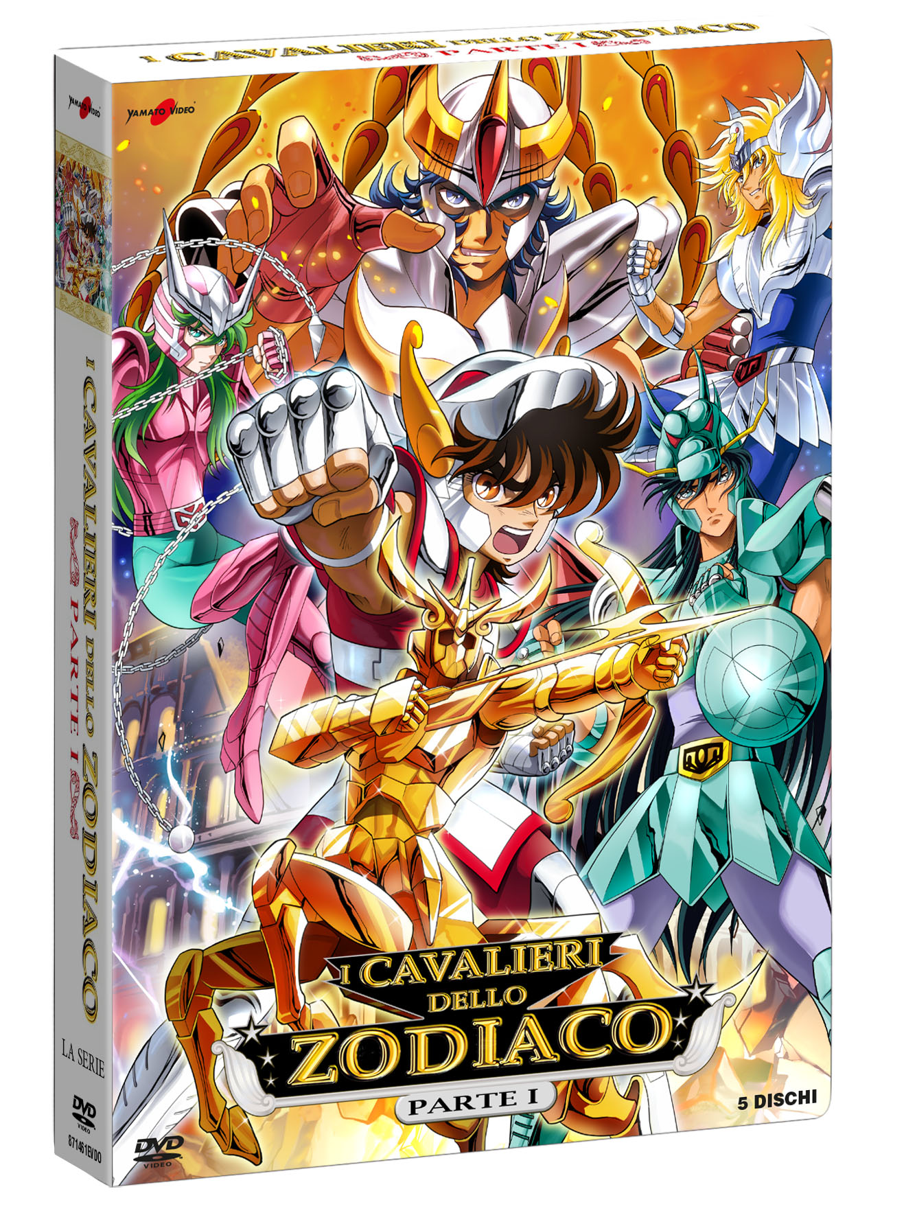 vendita DVD, Blu-Ray, 4K e UHD: I Cavalieri dello zodiaco -  Parte 1 - Le dodici case (5 DVD + Booklet)